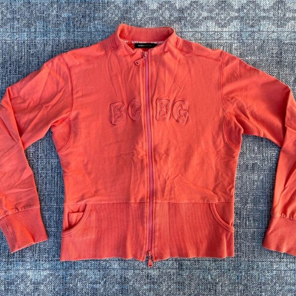 BCBGMaxAzria Jackets & Blazers - BCBG MAXzria Sport Women Jacket Orange Pink Active Wear Zipper Coat Size S